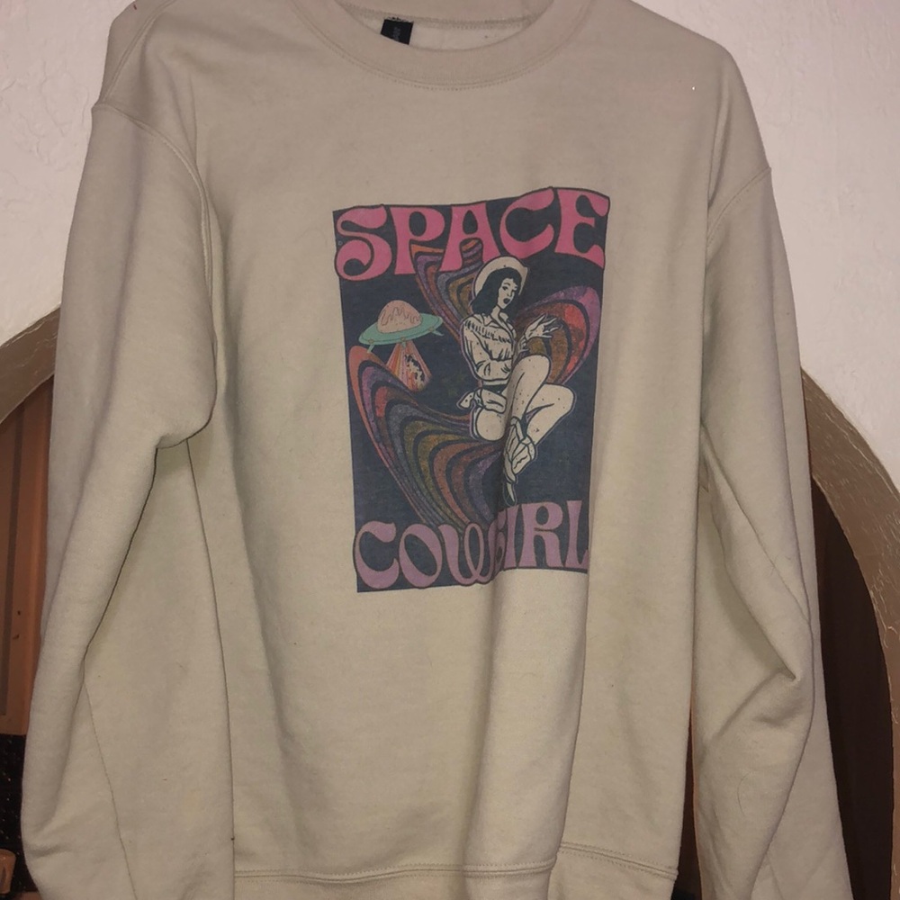 Small crew neck sweater